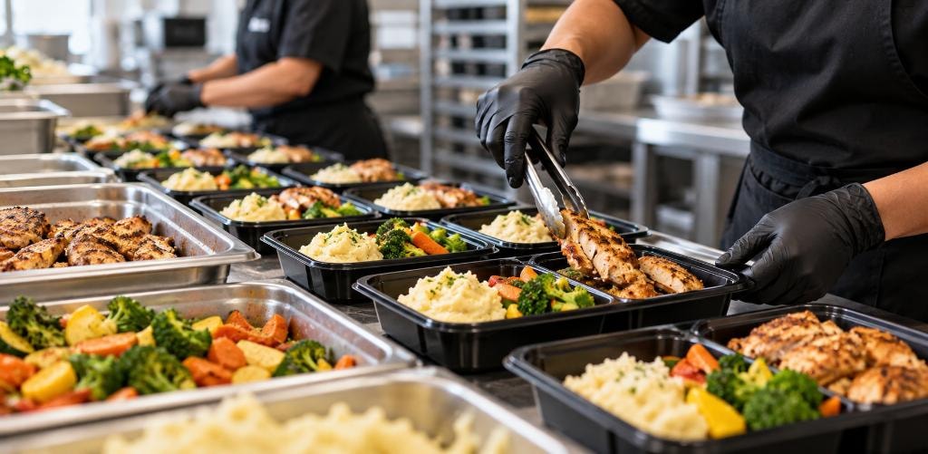 Crystal Palace catering spread